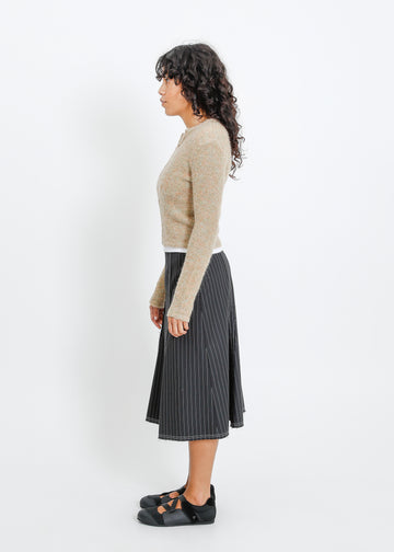 Lily Knit Cardi / Beige-Mint