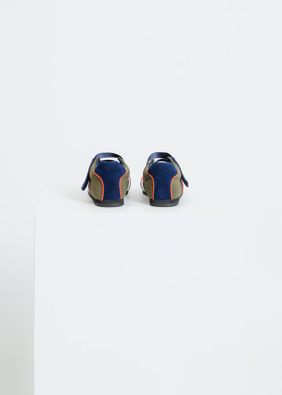 BECK SNEAKER / NAVY-KHAKI-FLAME