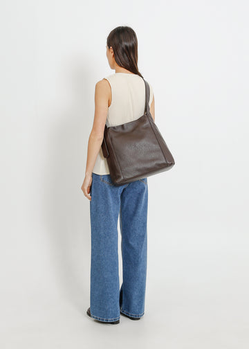 Juno Leather Tote / Mahogany