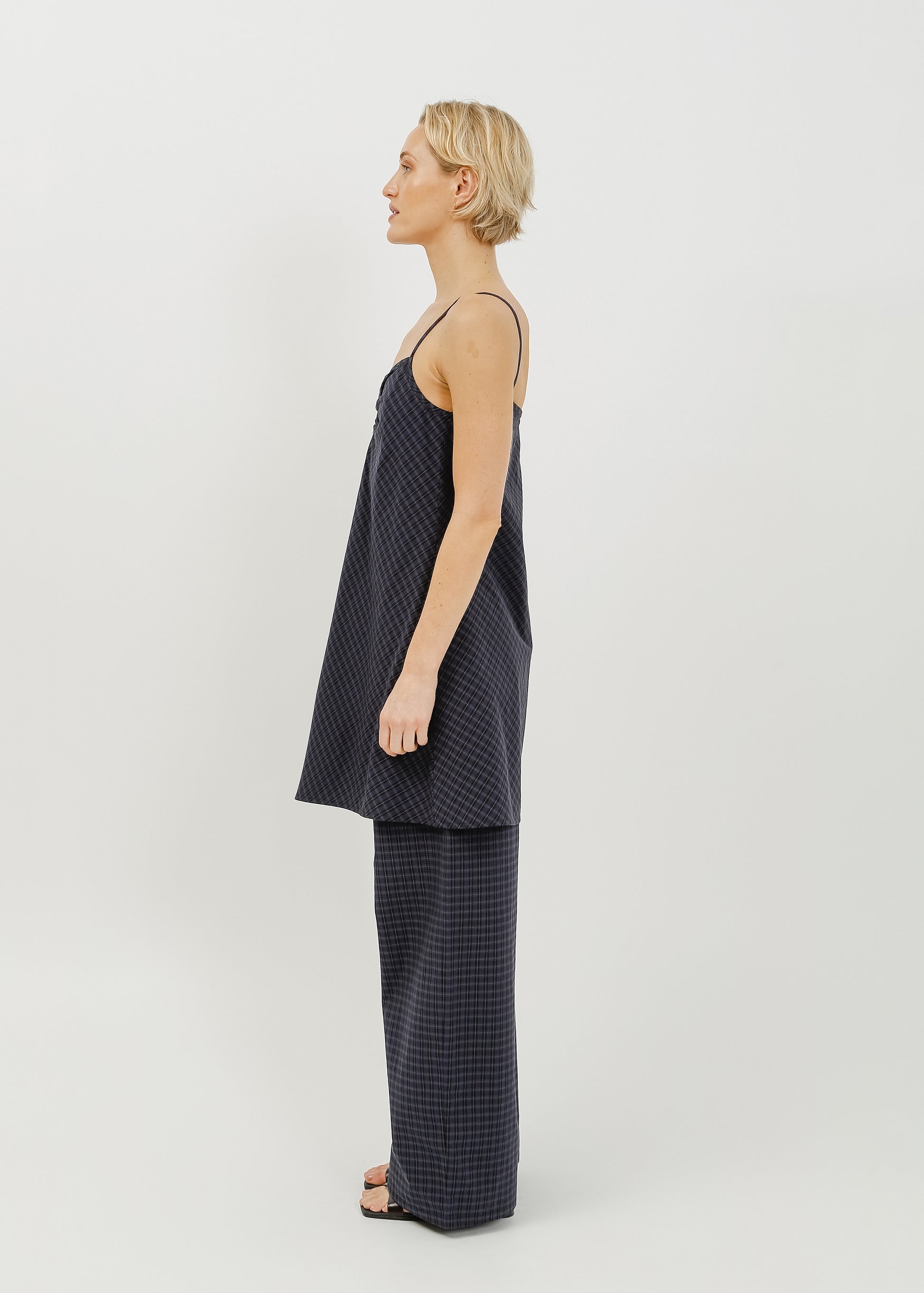 Cedar Dress / Black-Navy Check - 
Black Navy Check (image 3)