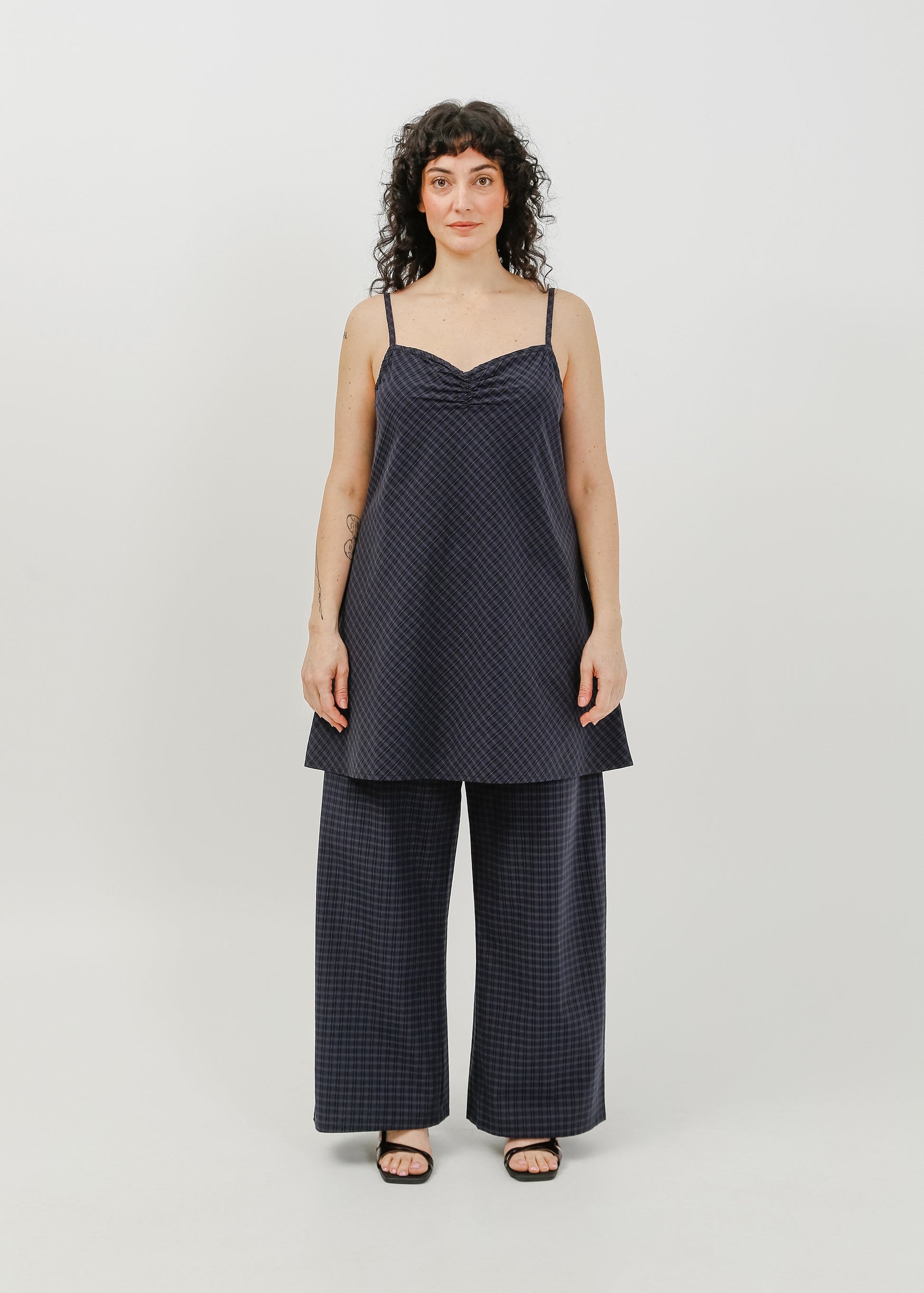 Cedar Dress / Black-Navy Check - 
Black Navy Check (image 6)