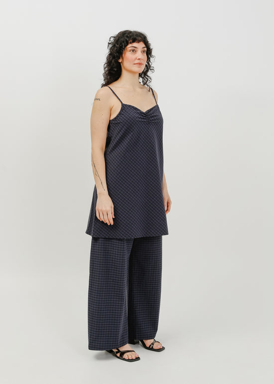 Cedar Dress / Black-Navy Check