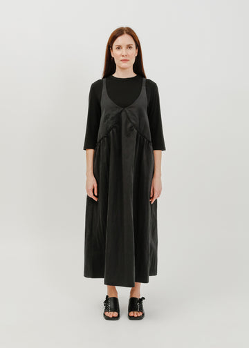 Roy Pinafore Dress / Black