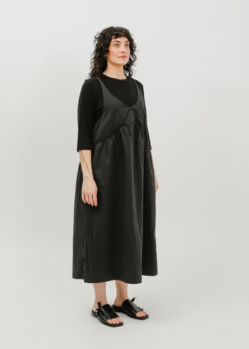 Roy Pinafore Dress / Black