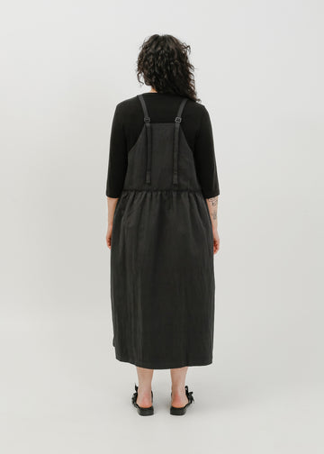 Roy Pinafore Dress / Black