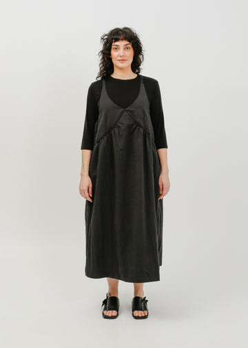 Roy Pinafore Dress / Black