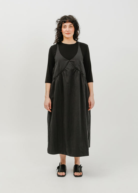 Roy Pinafore Dress / Black