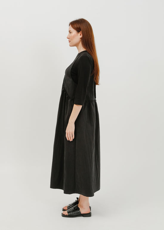 Roy Pinafore Dress / Black