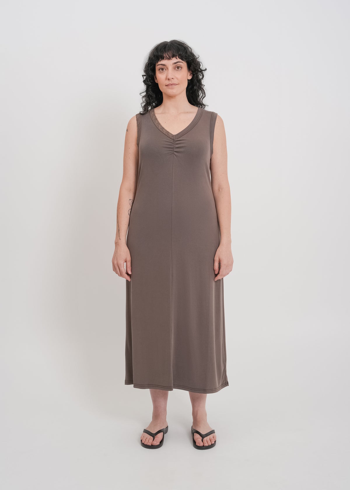 Pacey Dress / Flint - 
Flint (image 6)