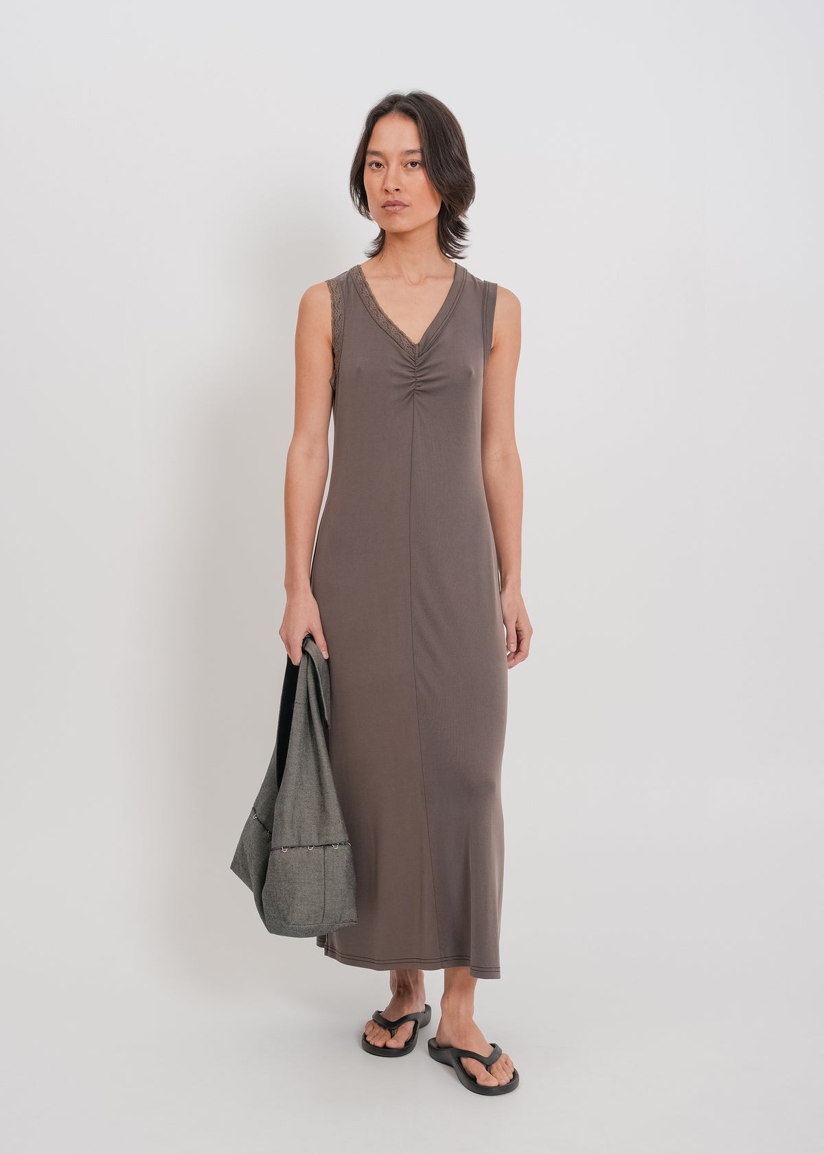 Pacey Dress / Flint - 
Flint (image 1)