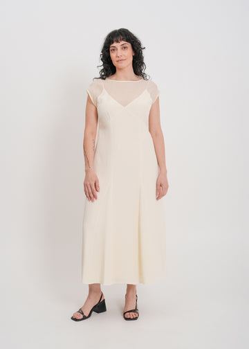 Holden Backless Dress / Cream