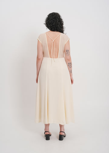 Holden Backless Dress / Cream