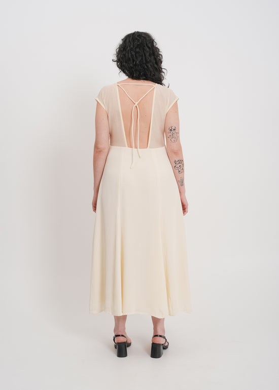Holden Backless Dress / Cream