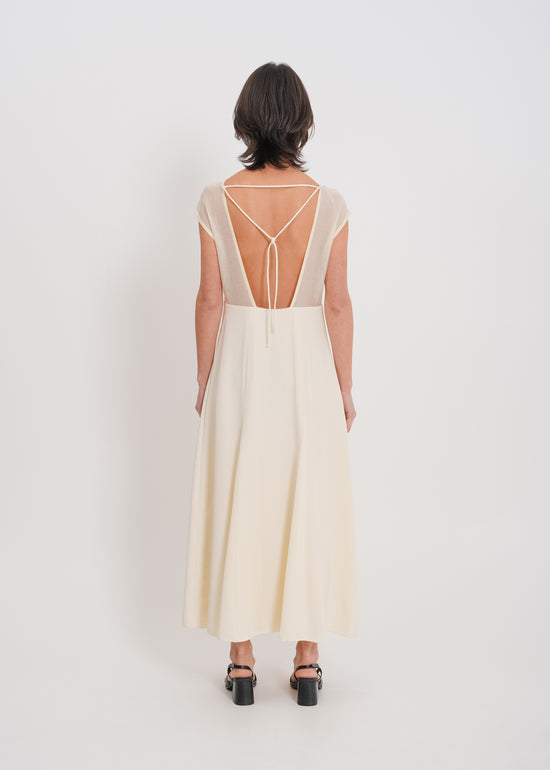 Holden Backless Dress / Cream