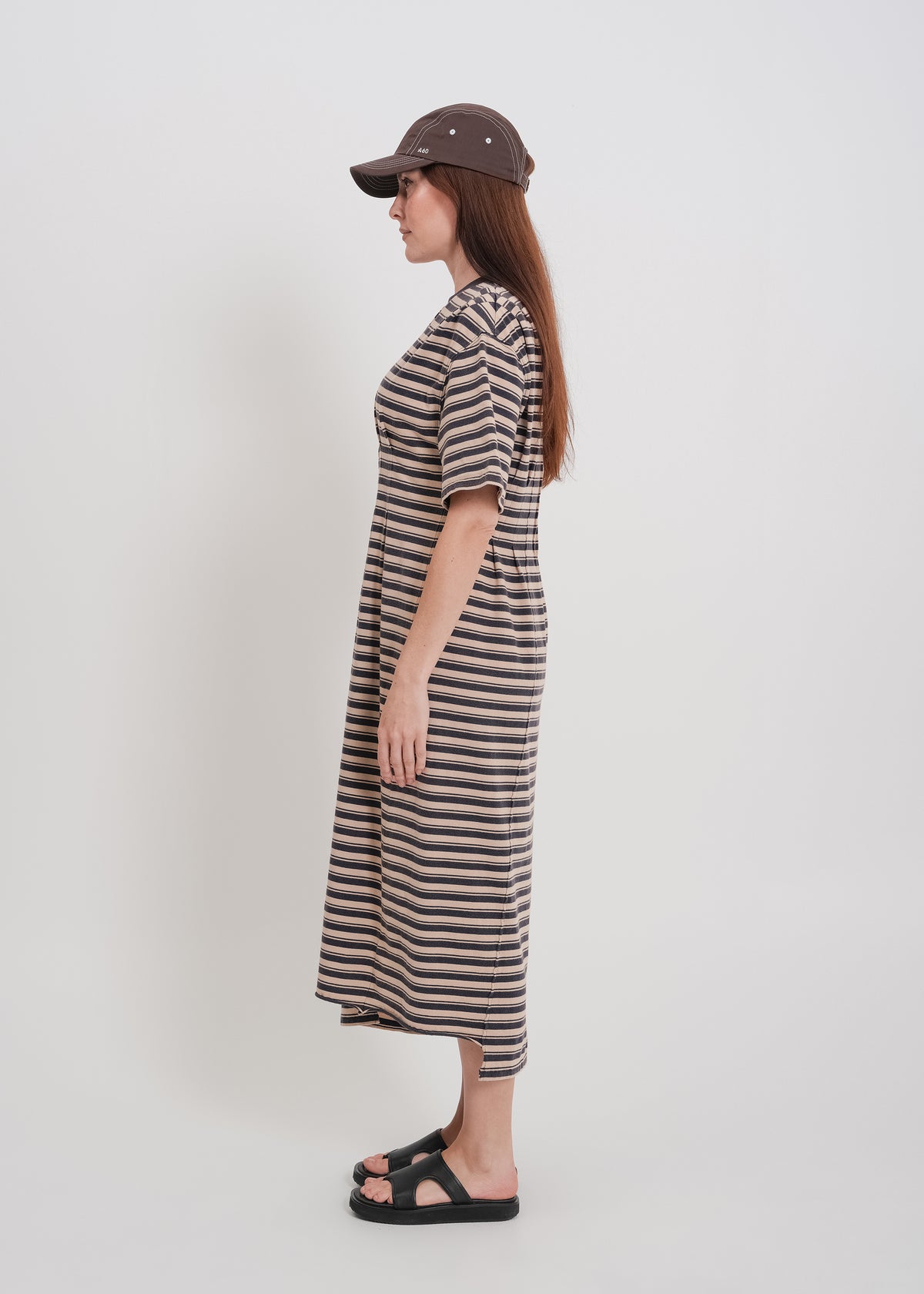 Mariette Tee Dress / Beige-Navy - 
Beige Navy (image 9)