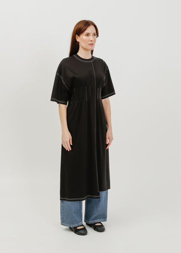 Mariette Tee Dress / Black