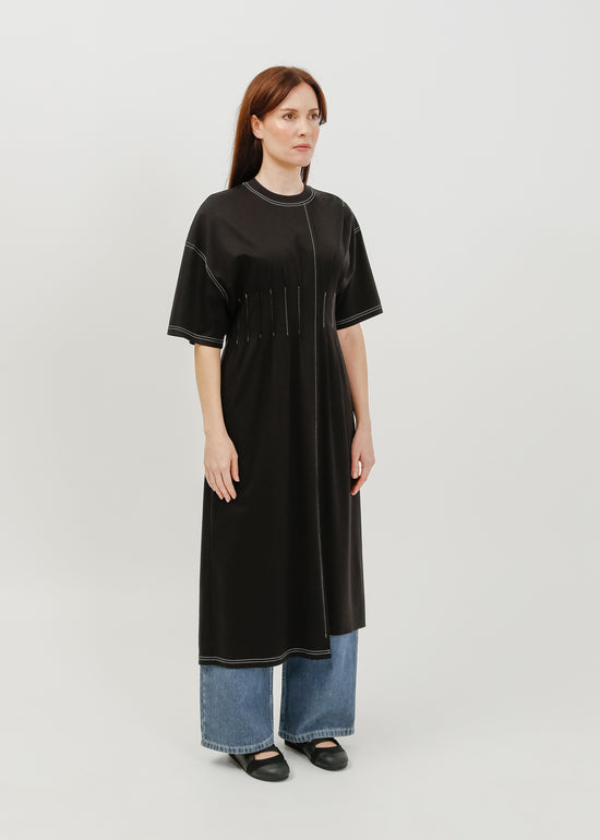 Mariette Tee Dress / Black