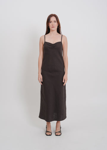 Helena Dress / Dark Chocolate