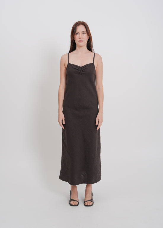 Helena Dress / Dark Chocolate