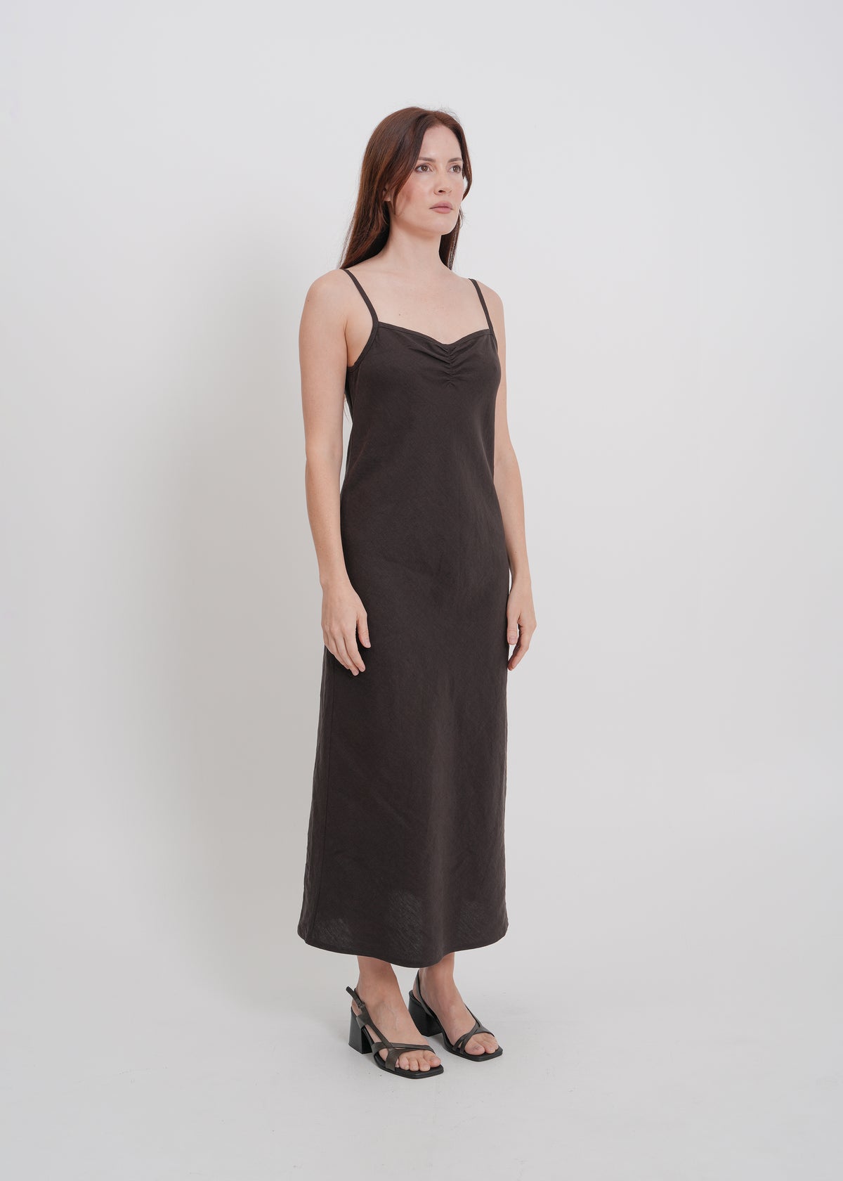 Helena Dress / Dark Chocolate - 
Dark Chocolate (image 3)