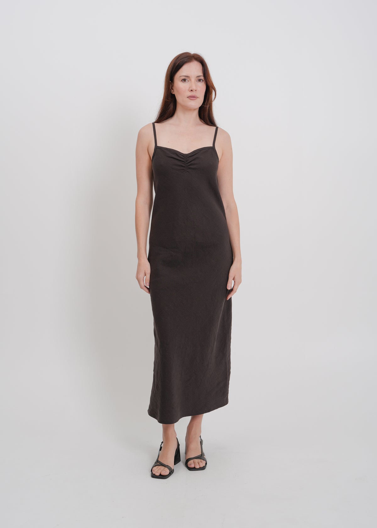 Helena Dress / Dark Chocolate - 
Dark Chocolate (image 1)