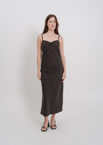 Helena Dress / Dark Chocolate