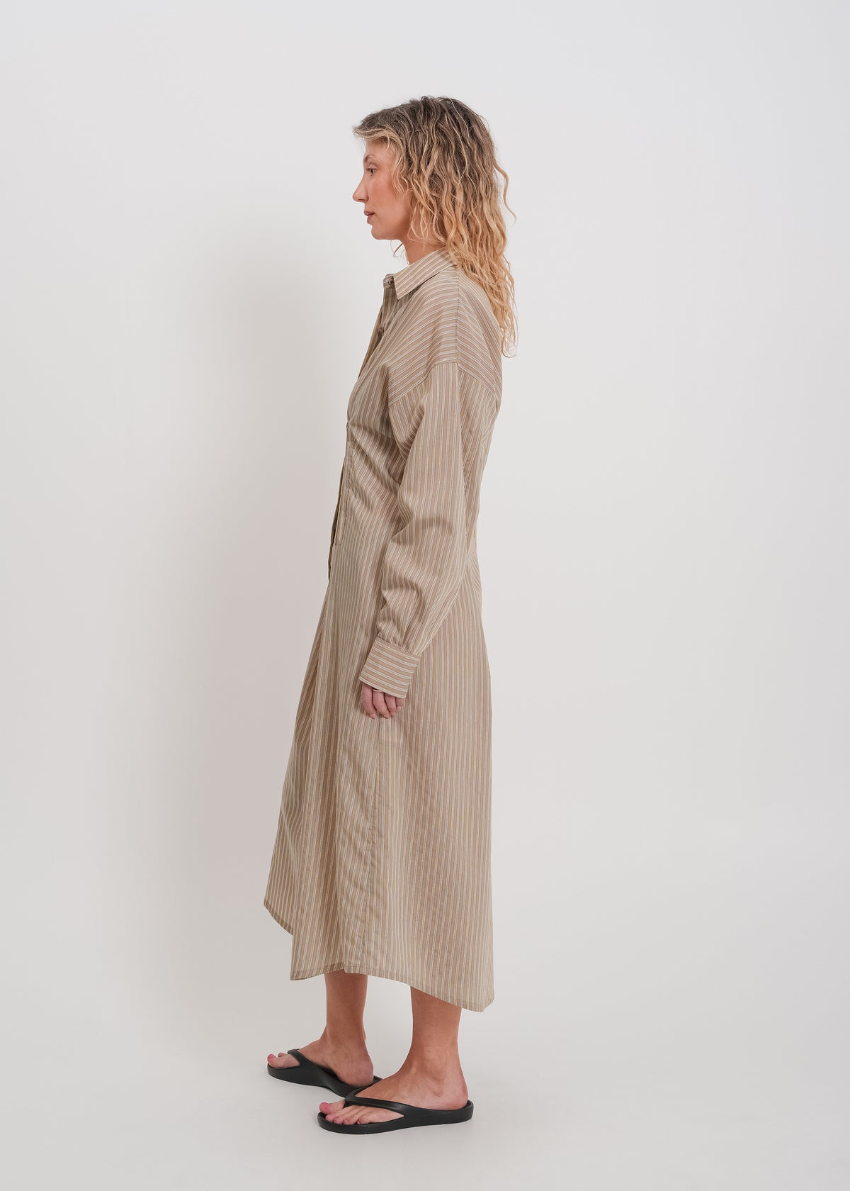 Verity Shirt Dress / Mocha-Yellow-White-Black - 
Mocha Yellow White Black (image 3)