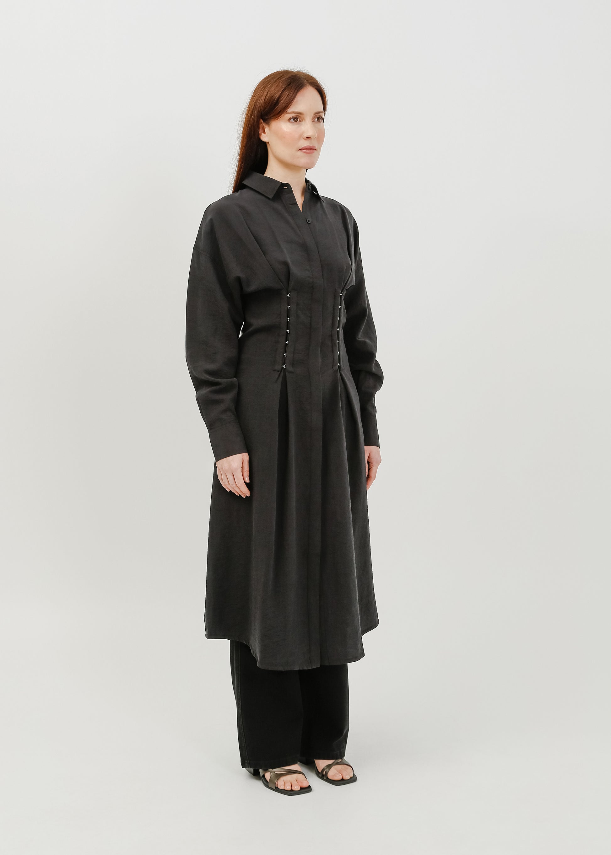 Verity Shirt Dress / Black - 
Black (image 2)