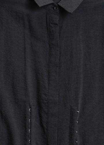 Verity Shirt Dress / Black