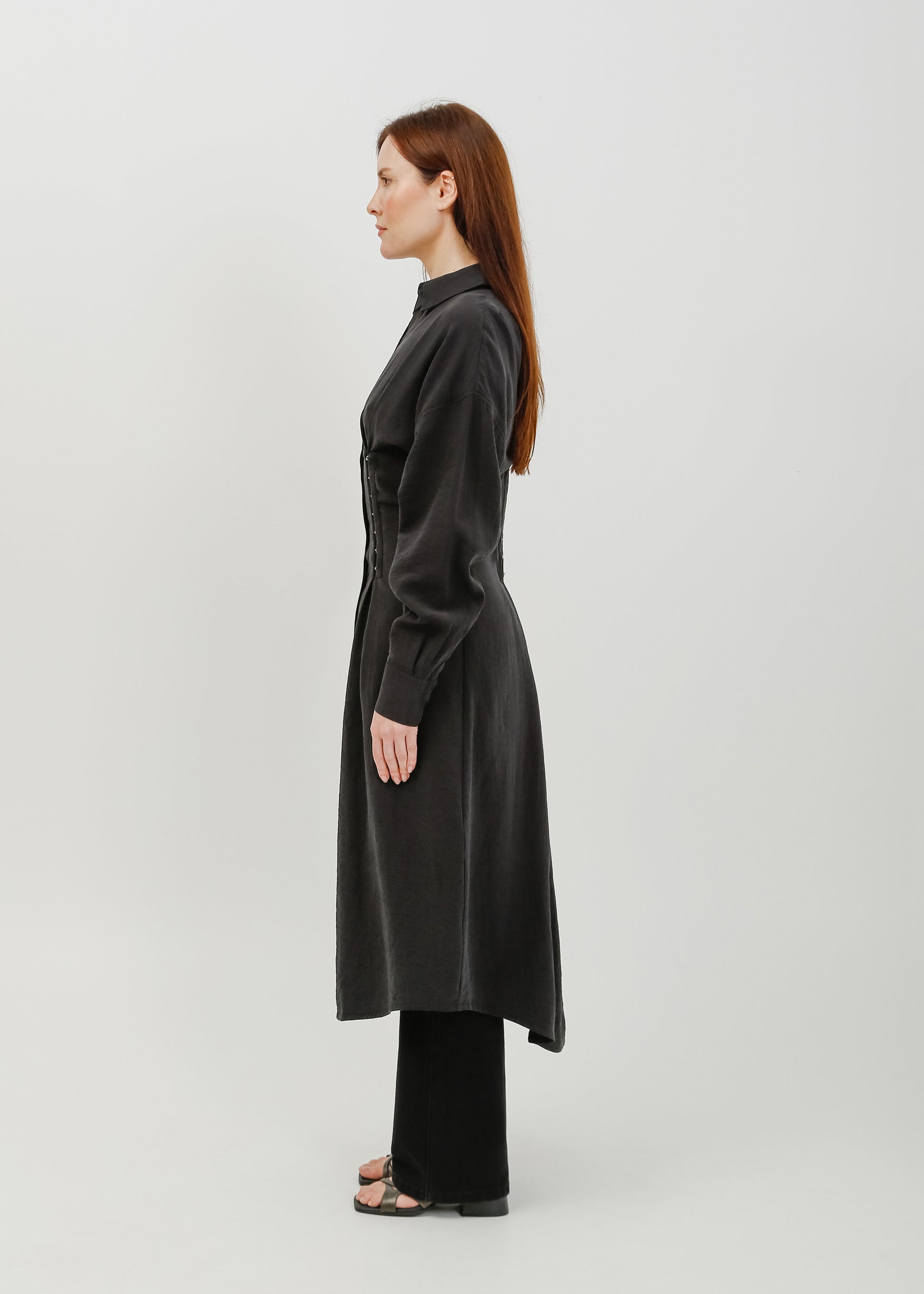 Verity Shirt Dress / Black - 
Black (image 3)