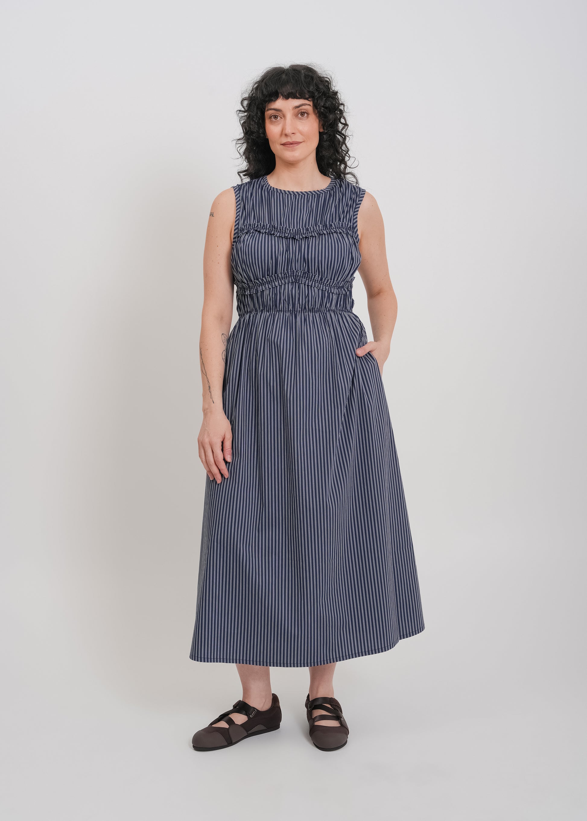 Matty Dress / Navy-White - 
Navy White (image 10)