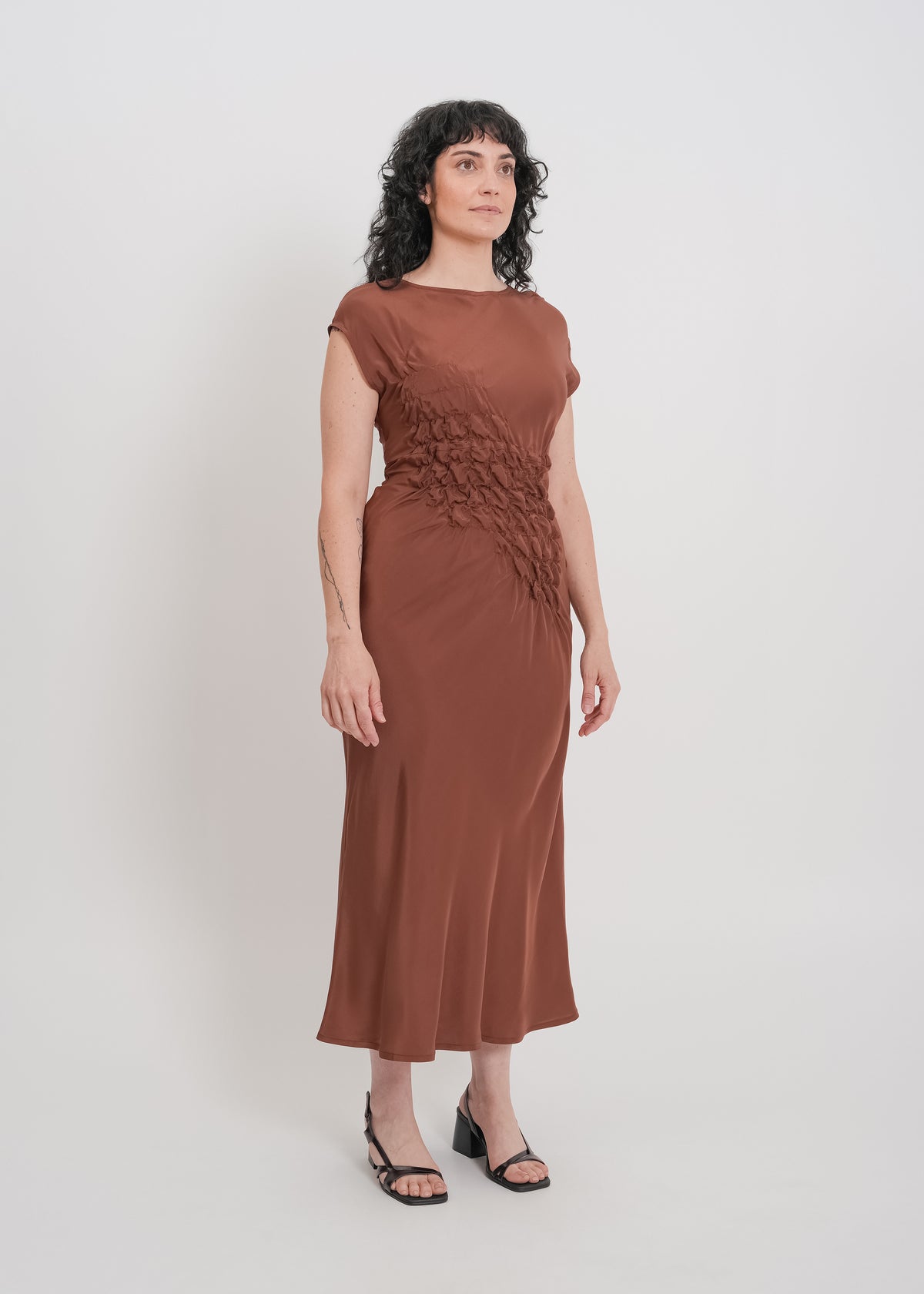 Arlo Dress / Chocolate - 
Chocolate (image 7)