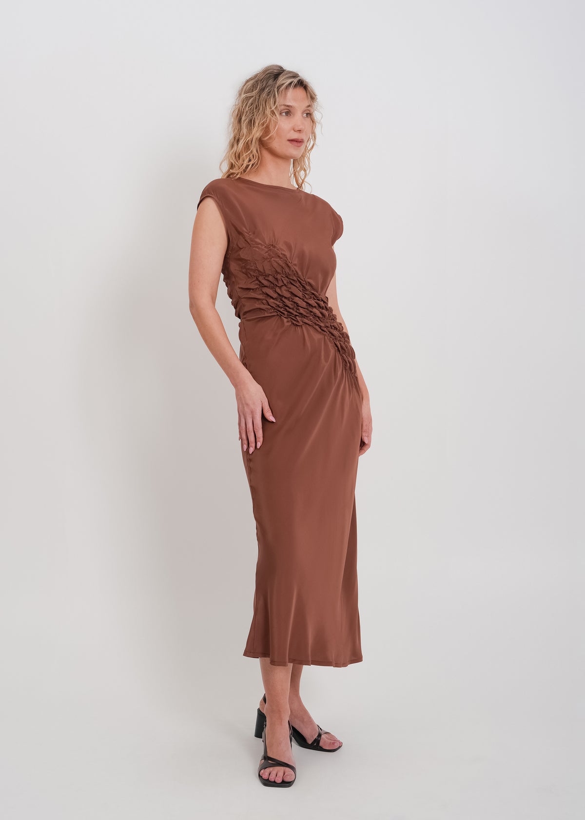 Arlo Dress / Chocolate - 
Chocolate (image 1)
