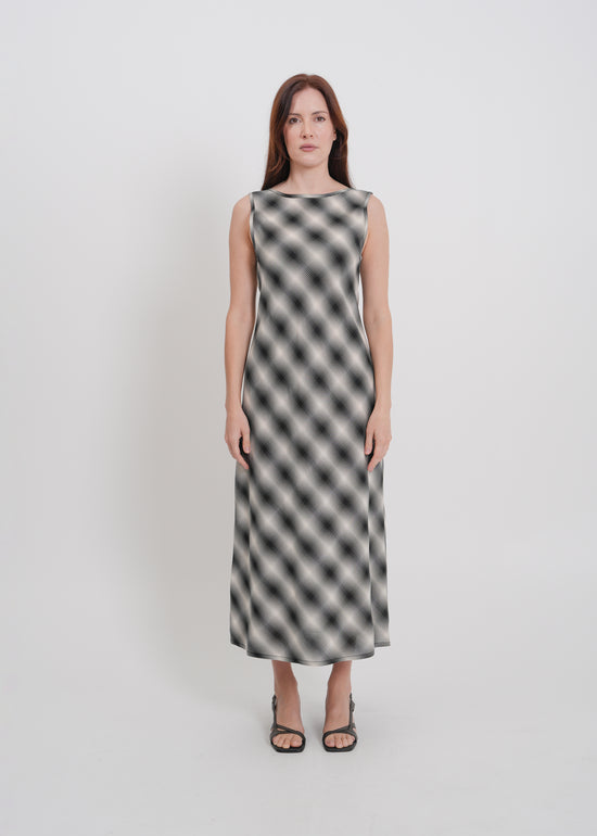 Dee Dress / White-Black
