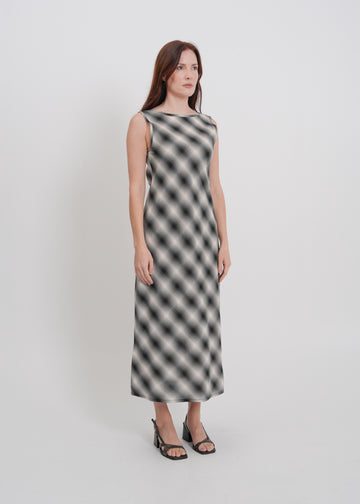 Dee Dress / White-Black