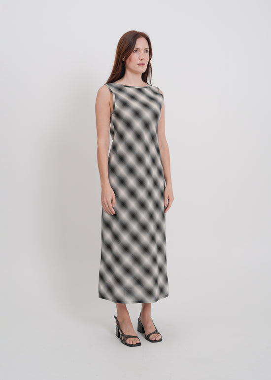 Dee Dress / White-Black