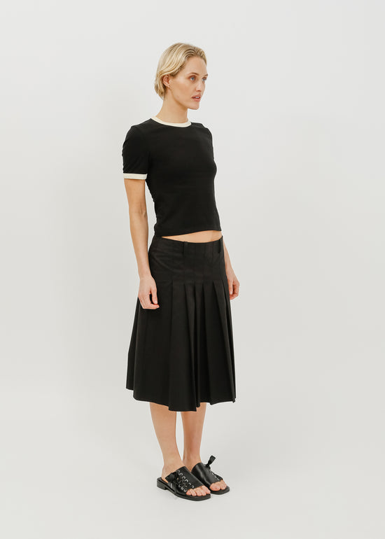 Kurt Tee / Black-Cream