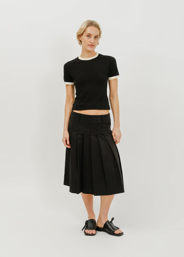 Kurt Tee / Black-Cream