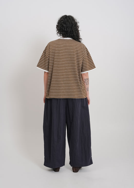 Maxwell Tee / Khaki-White