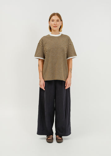 Maxwell Tee / Khaki-White