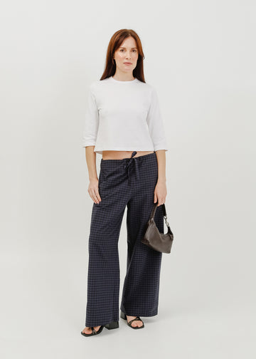 Gwyneth 3/4 Sleeve Tee / White