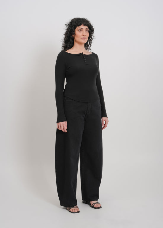 Jae Long Sleeve Top / Black