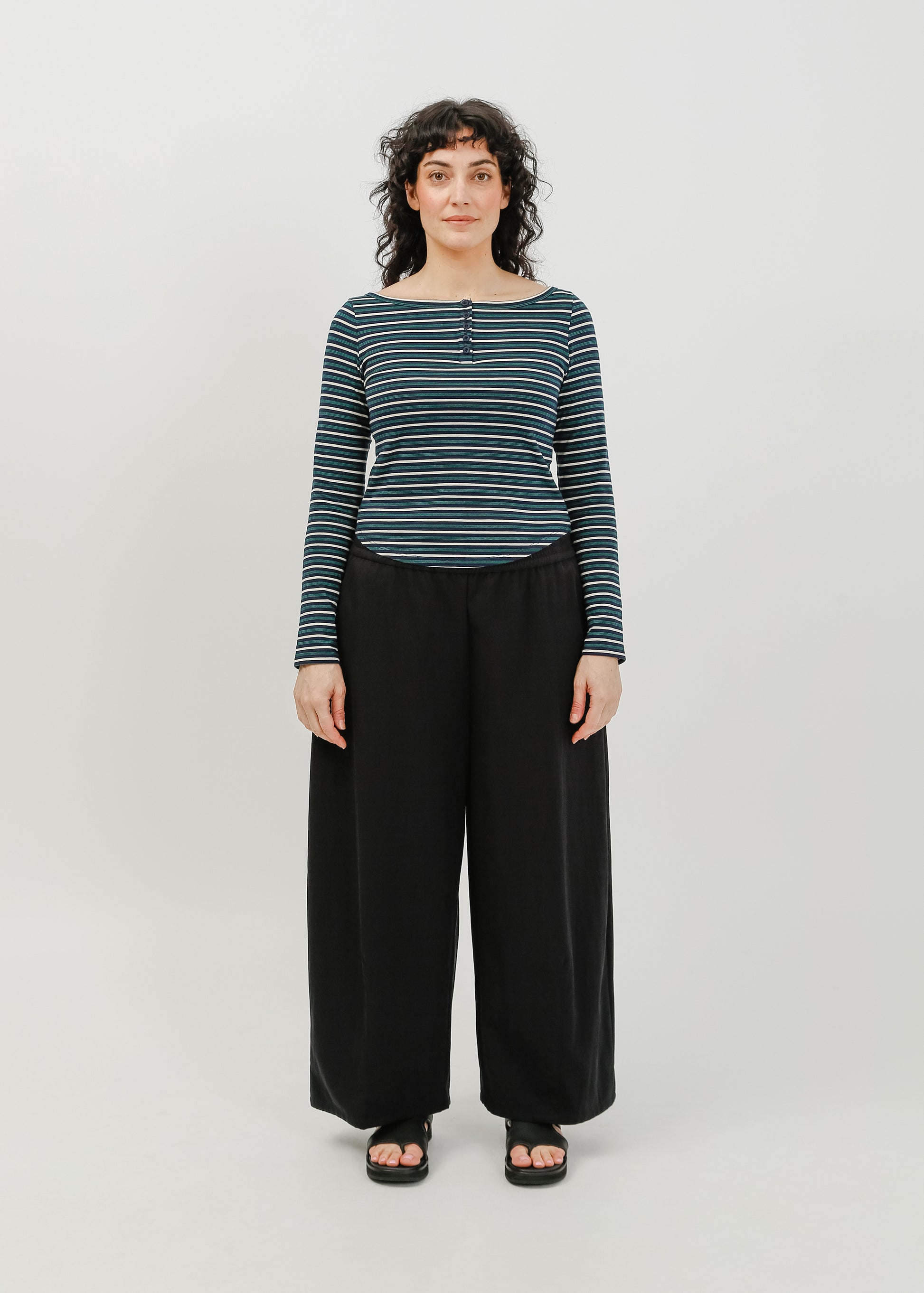 Jae Long Sleeve Top / Navy-White-Green - 
Navy White Green (image 5)