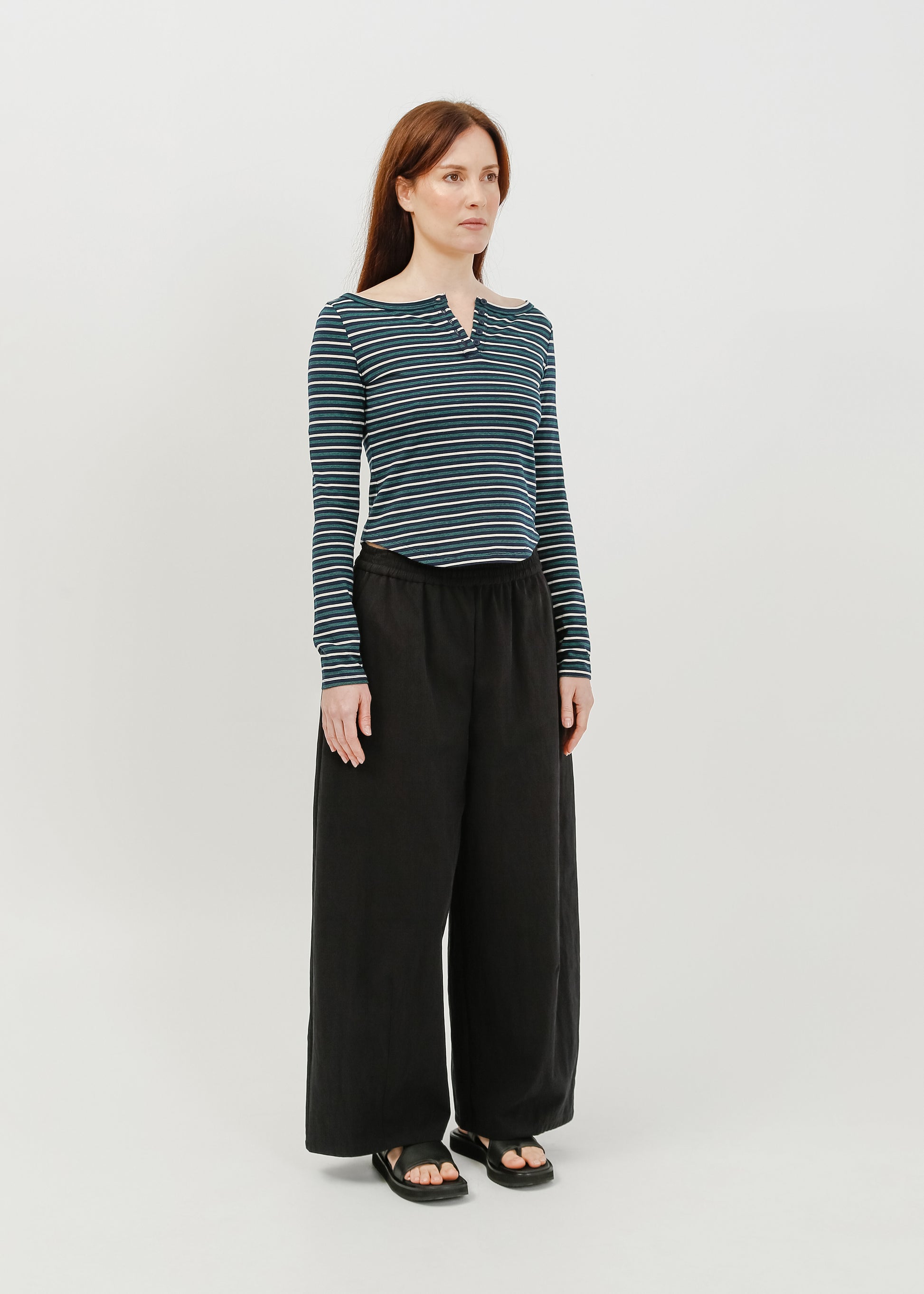 Jae Long Sleeve Top / Navy-White-Green - 
Navy White Green (image 7)
