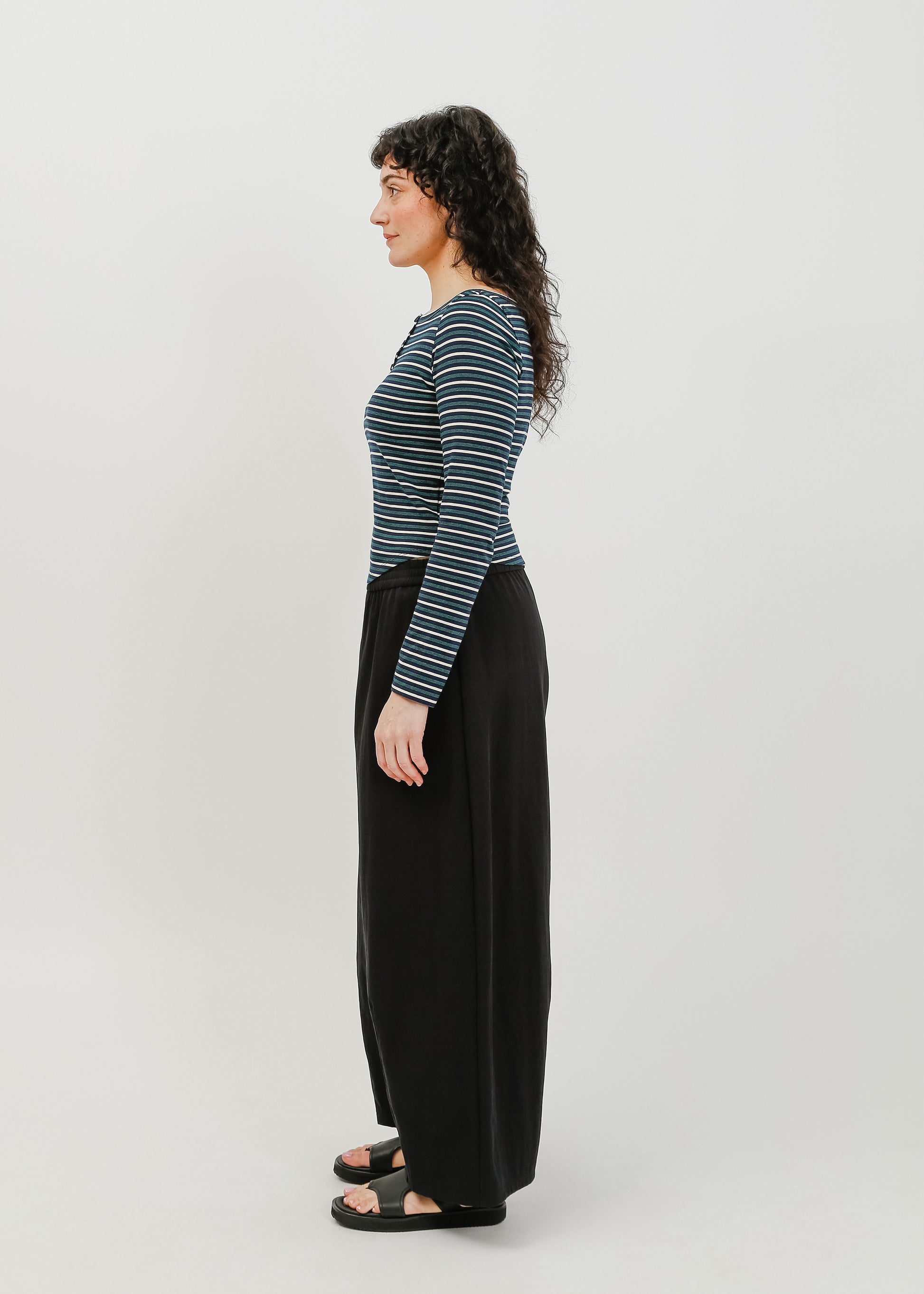 Jae Long Sleeve Top / Navy-White-Green - 
Navy White Green (image 3)