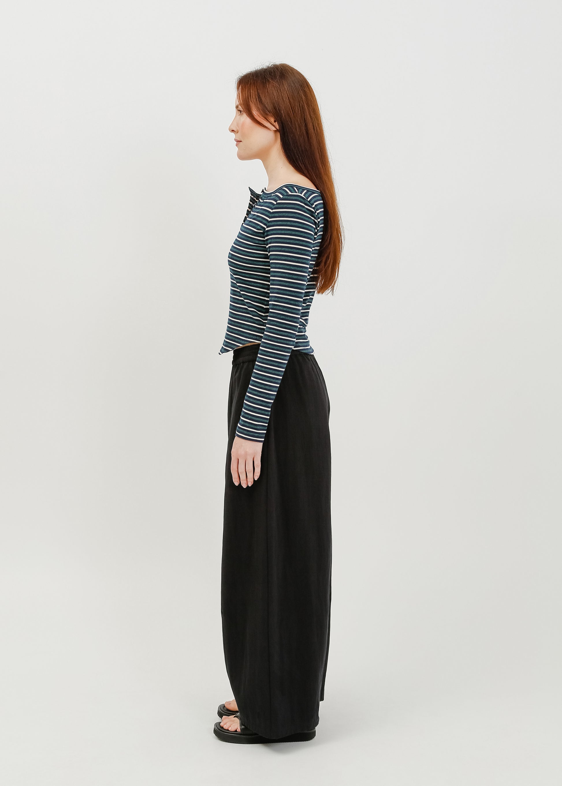 Jae Long Sleeve Top / Navy-White-Green - 
Navy White Green (image 8)