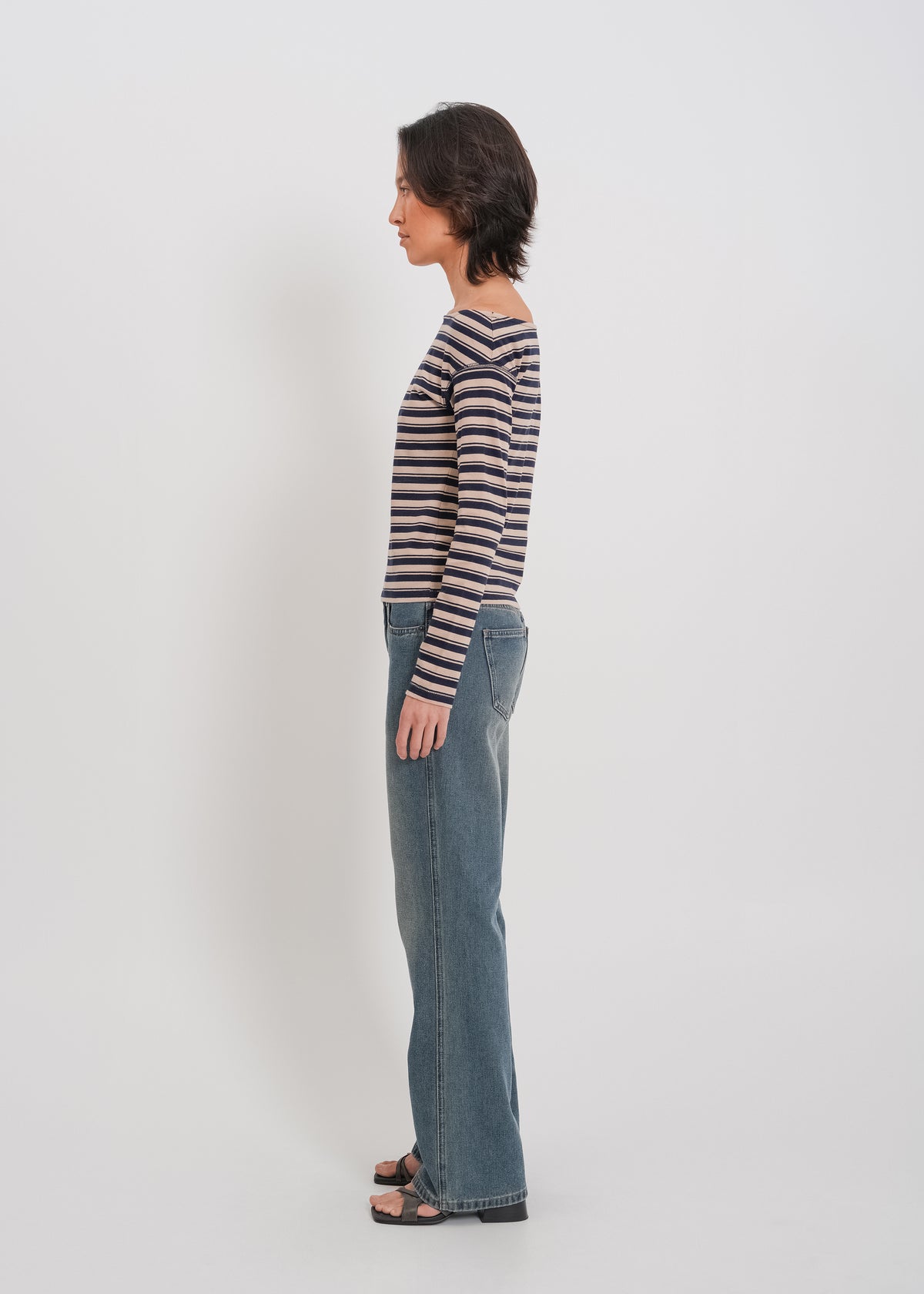 Genevieve Top / Beige-Navy - 
Beige Navy (image 4)