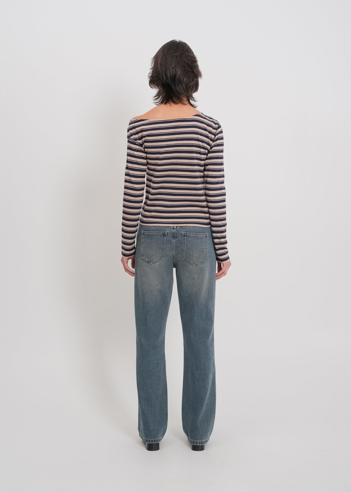 Genevieve Top / Beige-Navy - 
Beige Navy (image 5)