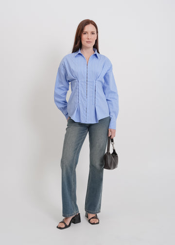 Darwin Shirt / Blue-White-Red