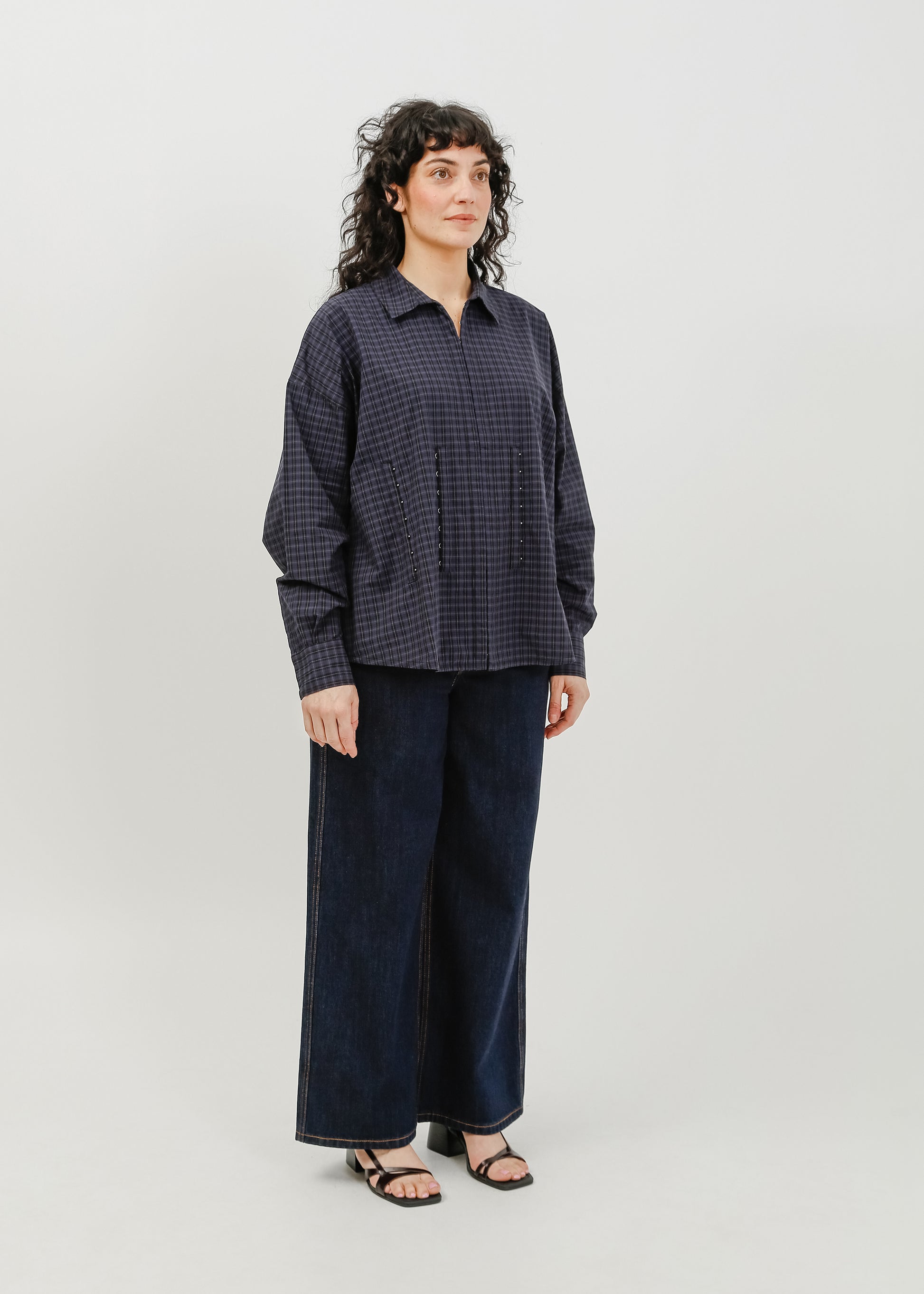Darwin Shirt / Black-Navy Check - 
Black Navy Check (image 8)